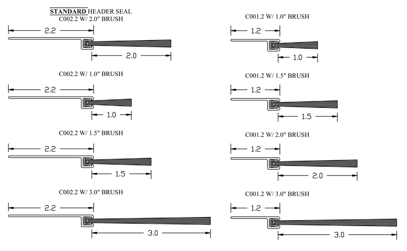 Header Brush Door Seals